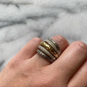 NWT unique John Hardy diamond ring